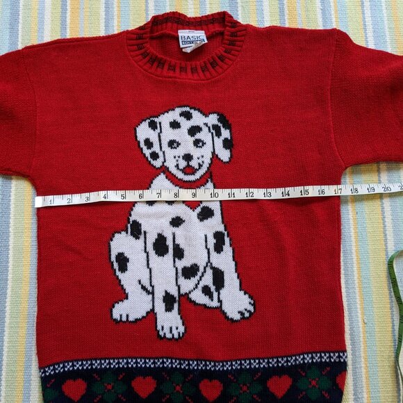 ⭐ Vintage Basic Editions Dalmation Sweater Large 10/12 - Picture 8 of 11